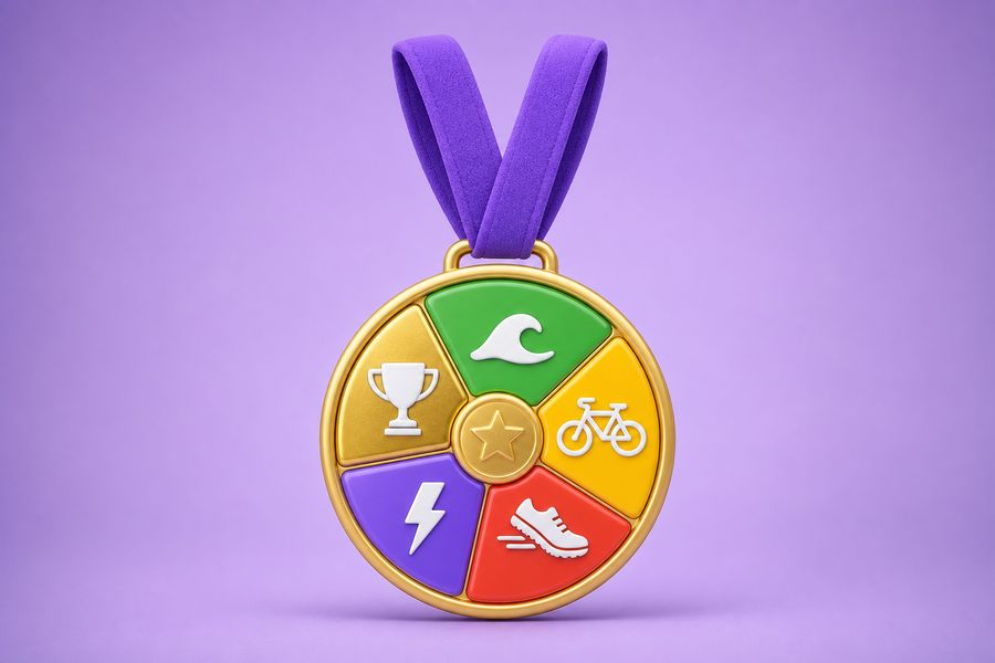 The five-piece Season Champion puzzle medal