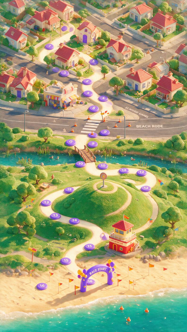 Elwood race map